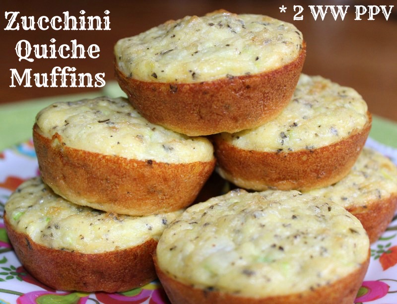 Zucchini Quiche Muffins - 2 Weight Watchers Points Plus Value