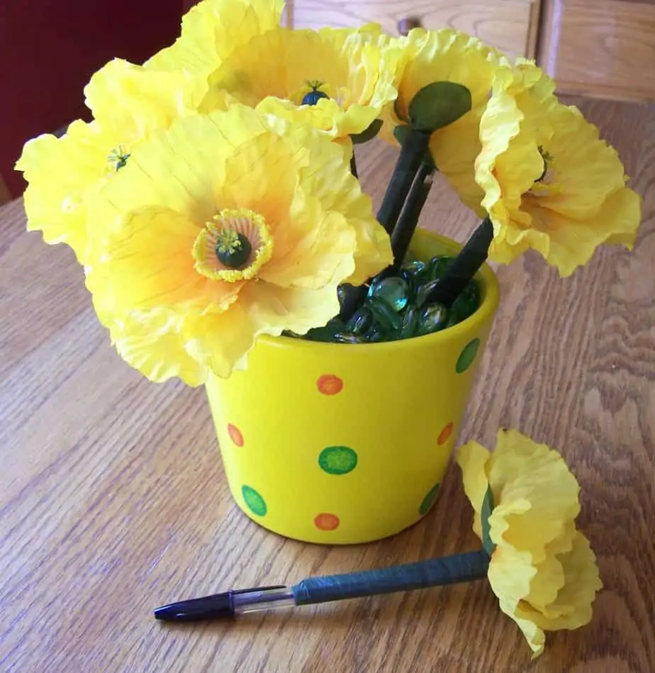 How to make flower pens