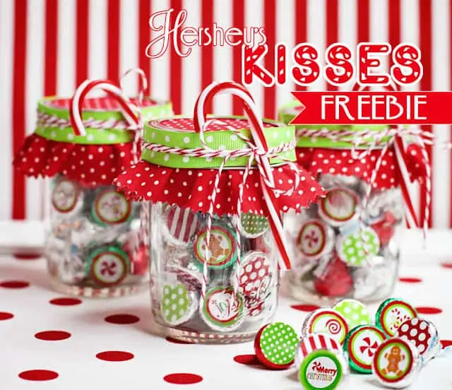 Christmas Hershey's Kiss Printables!