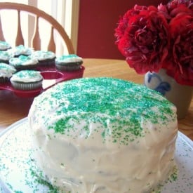 St. Patrick's Day Green Velvet Cake & Cupcake Recipe