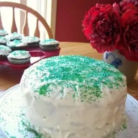 St. Patrick's Day Green Velvet Cake & Cupcake Recipe