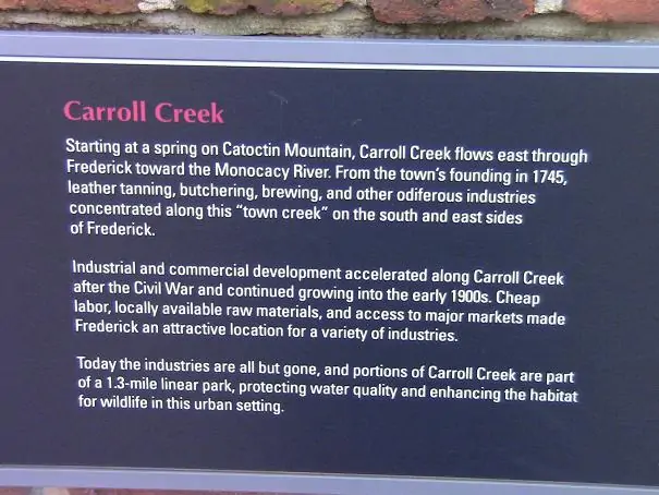 Carroll Creek Frederick Md