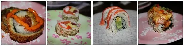 sushi collage