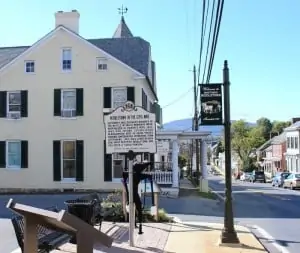 Scenic drive in Frederick Md on Main Street Middletown