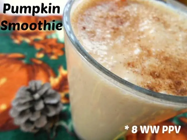 Pumpkin Smoothie - 8 Weight Watchers Points Plus Value