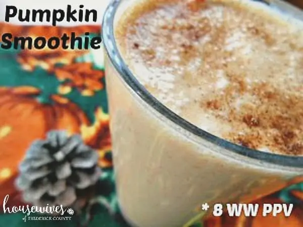 Pumpkin Smoothie - 8 Weight Watchers Points Plus Value