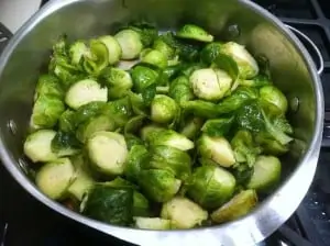 Mustard-Glazed Brussels Sprouts with Chestnuts - 4 Weight Watchers Points Plus Value