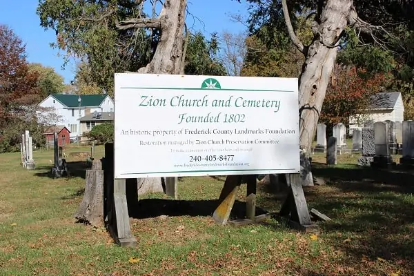 Zion Church & Cemetery Urbana Md