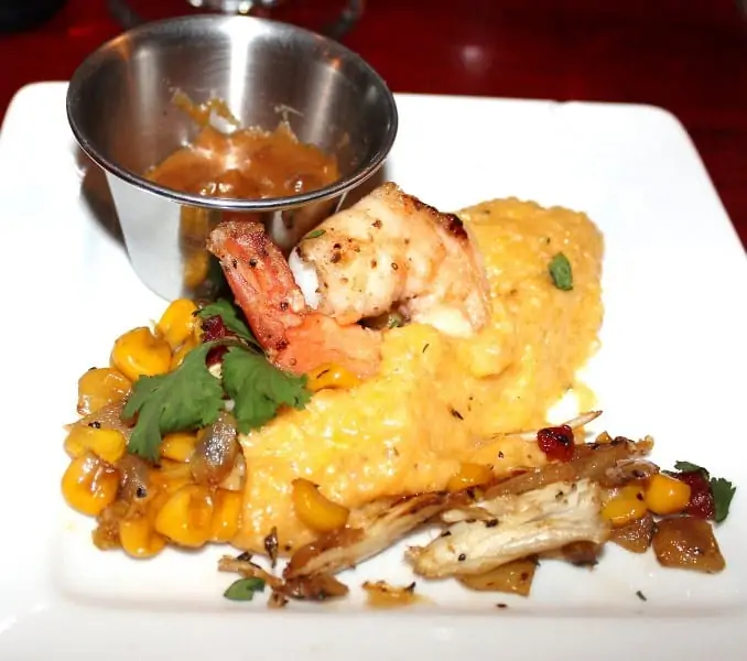 Shrimp Satay with Corn Relish Frederick Restaurant Week