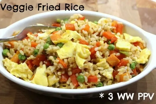 Healthy Vegetable Fried Rice - 3 Weight Watchers Points Plus Value