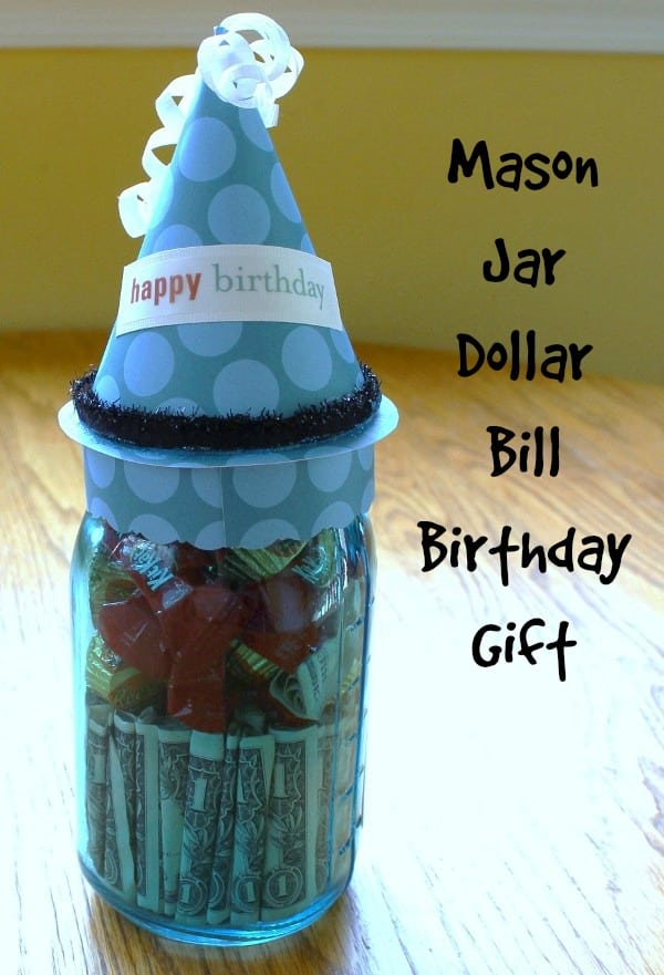 Mason Jar Dollar Bill Gift by Housewives of Fredrick County