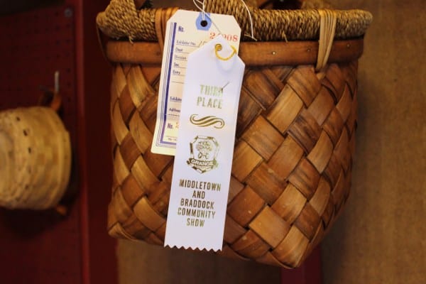Prize ribbons are displayed