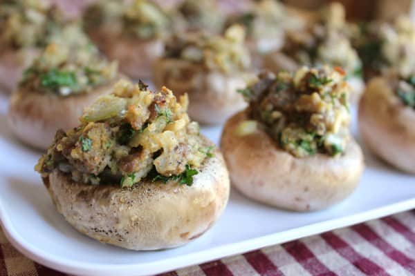 Stuffed Mushrooms with Sausage: Jimmy Dean Style