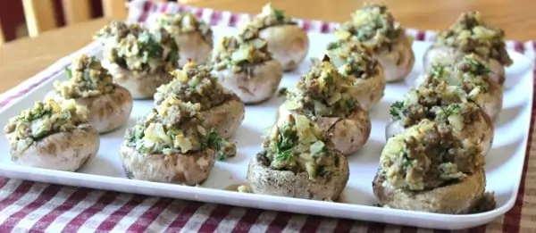 Stuffed Mushrooms with Sausage: Jimmy Dean Style