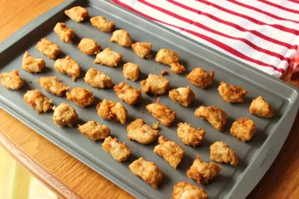 Lay out the nuggets onto a large cookie sheet