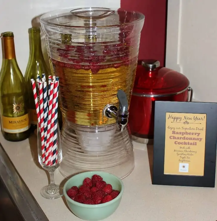 Raspberry Chardonnay Cocktail