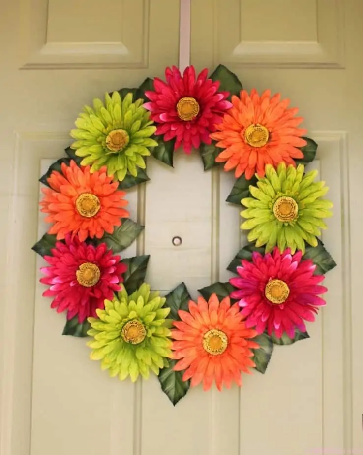 Gerber Daisy Wreath