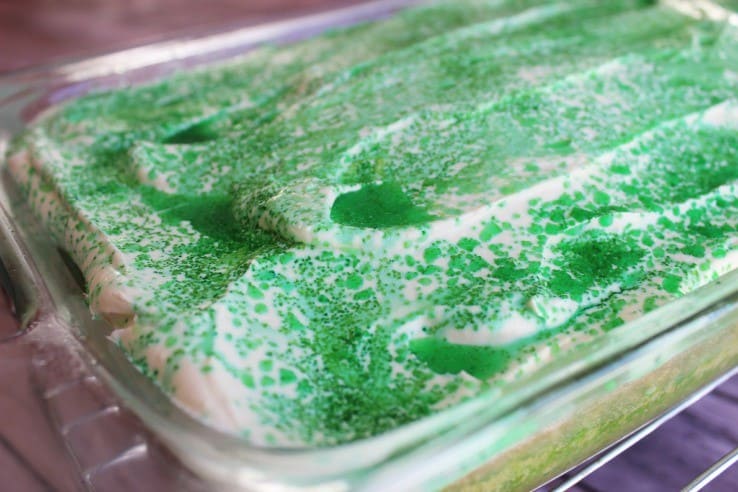 Green dessert for St. Patrick's Day