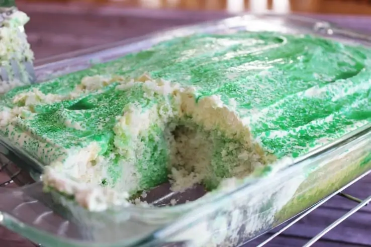 Jello Poke Cake is light and sweet