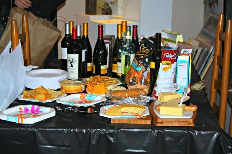 Bring wine & finger foods to your event