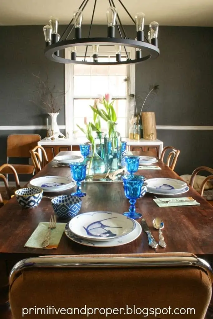 Nautical Spring Tablescape - DIY Home Decorations Ideas