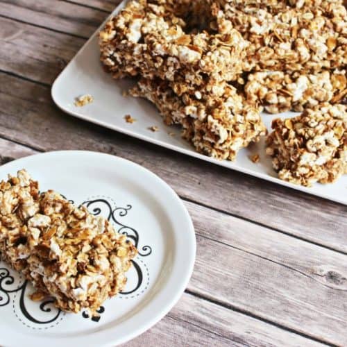 Homemade Granola Bar Recipe with Popcorn Weight Watchers Friendly