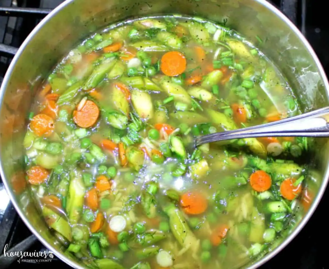 A delicious vegetarian soup