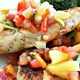 Peach Salsa Pork Chops