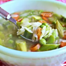 Asparagus Orzo Soup - 2 Weight Watchers Points Plus Value