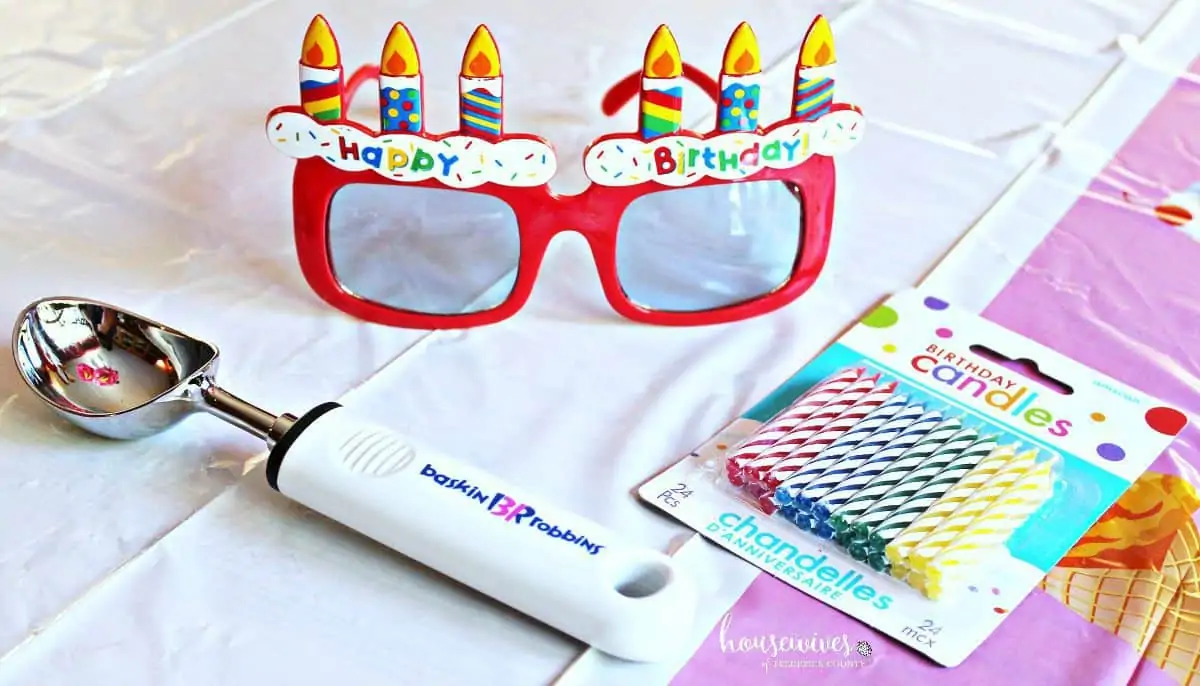 Use festive props for your birthday celebration