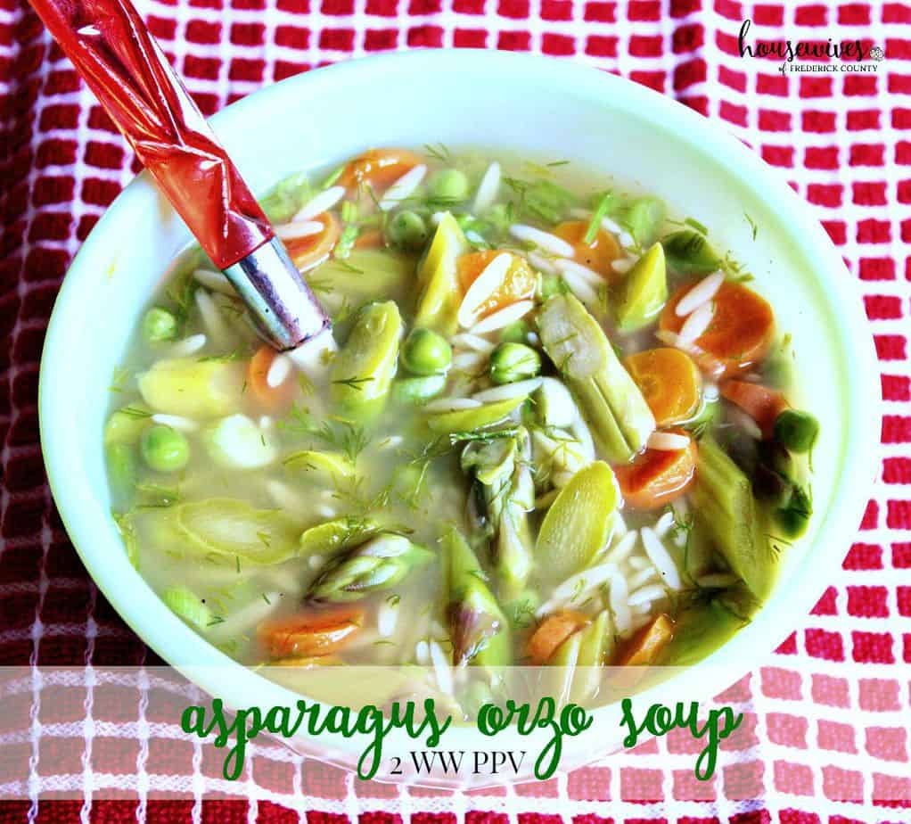 Asparagus Soup with Orzo - 2 Weight Watchers Points Plus Value