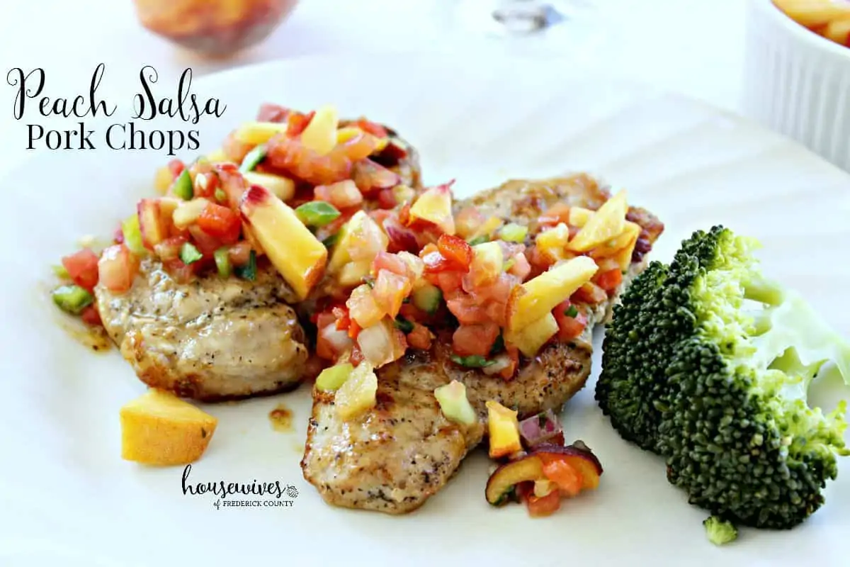 Peach Salsa Pork Chops