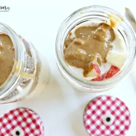 Apple Almond Butter Overnight Oatmeal