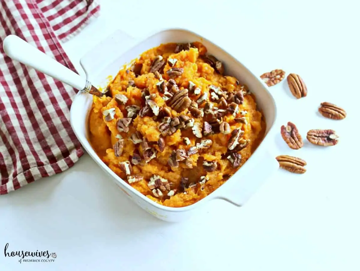 Butter Pecan Mashed Sweet Potatoes Recipe - 5 Weight Watchers Points ...