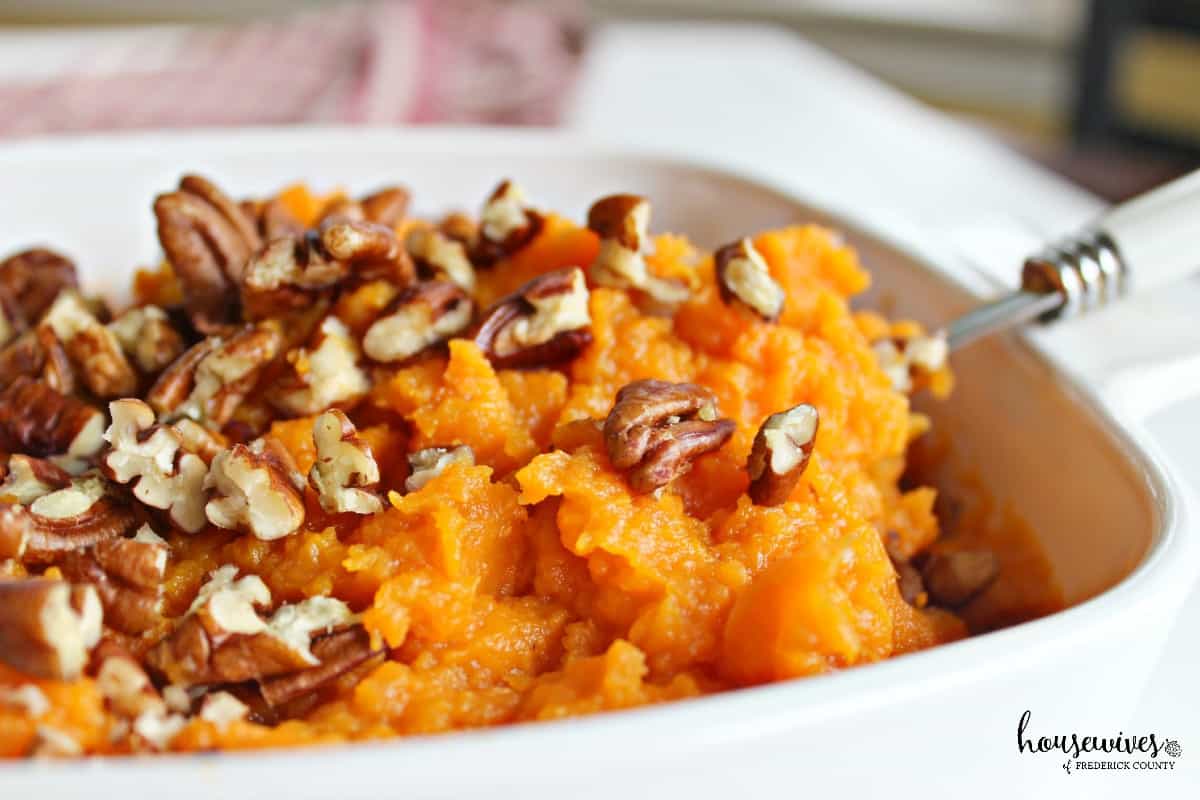 Butter Pecan Mashed Sweet Potatoes Recipe - 5 Weight Watchers Points