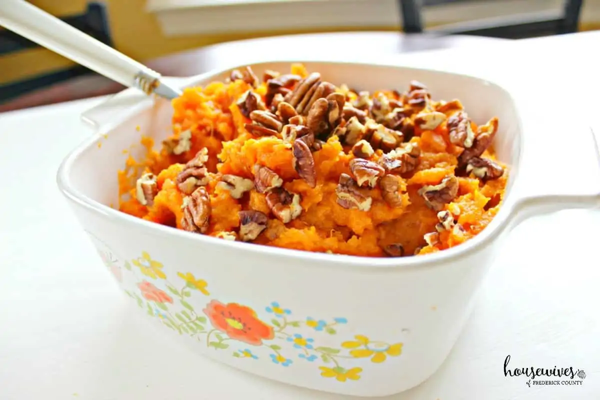 Butter Pecan Mashed Sweet Potatoes Recipe - 5 Weight Watchers Points