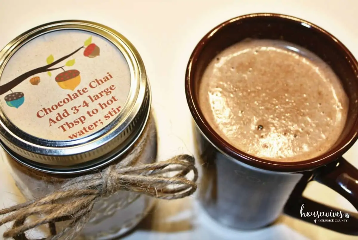Chocolate Chai Tea Latte Recipe Gift In A Jar