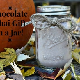 chocolate chai gift in a jar