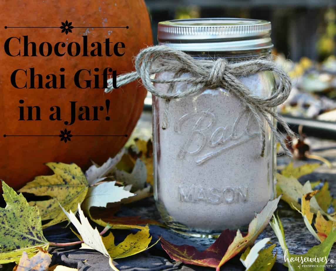 chocolate chai gift in a jar