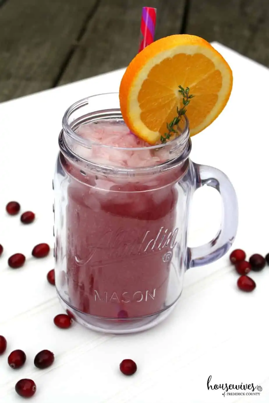 Cranberry Gin Cocktail with Ginger Ale