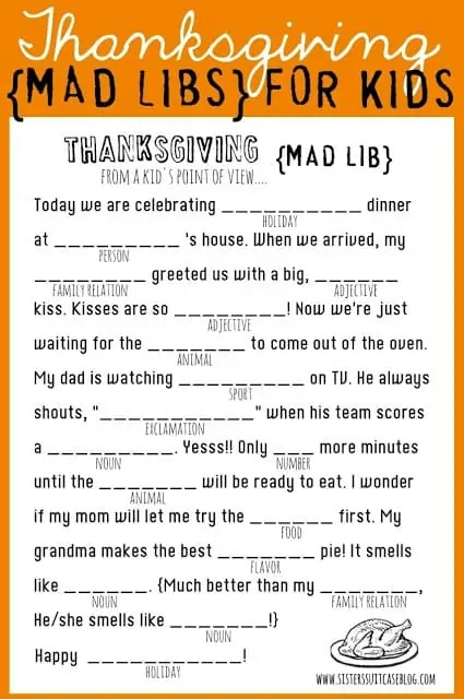 Free Thanksgiving Printables: Fun for Your Entire Family