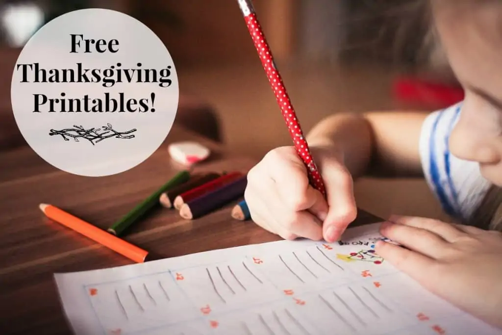 Free Thanksgiving Printables