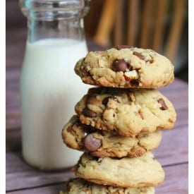 chocolate chip peanut butter pretzel cookies