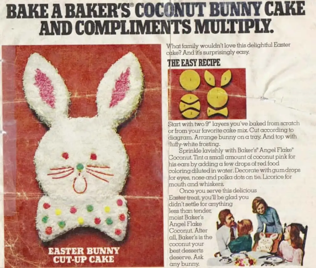 Original Easter Bunny Cake Recipe