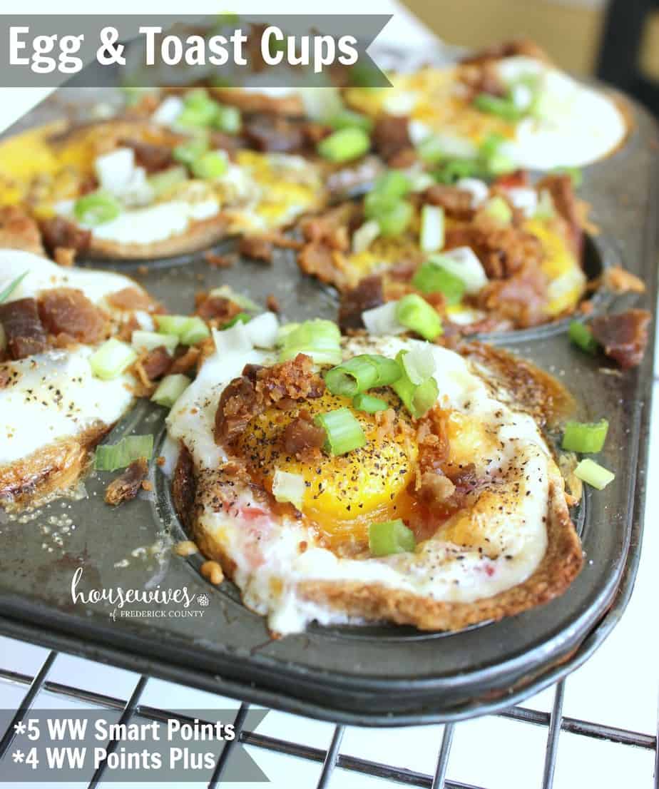 Loaded Egg Cups - 5 Weight Watchers SmartPoints