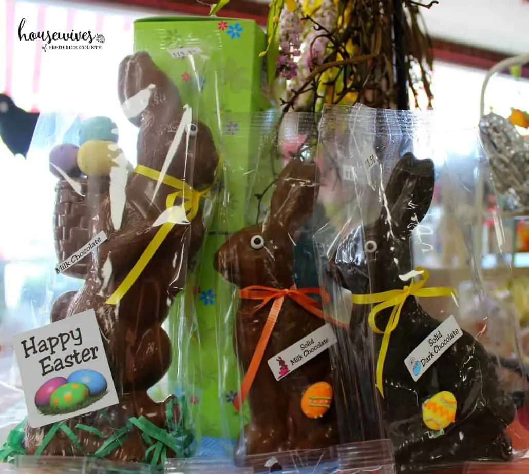 Chocolate bunnies in Frederick Md