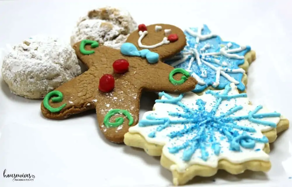 Freshly made Christmas cookies