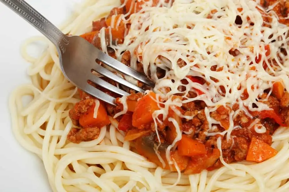 Spaghetti is quick & easy to make on sports nights