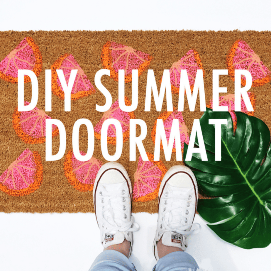 Easy DIY Front Door Mat For Summer Housewives of Frederick County