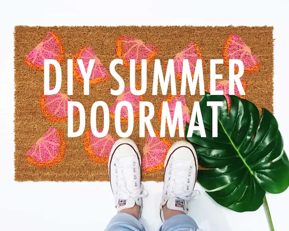 DIY Front Door Mat